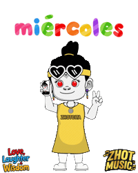 Girl Wednesday Sticker by Zhotcita