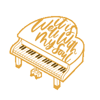 Grand Piano Sticker by Prince of Pins