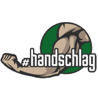 hashtaghandschlag hand versicherung kraft muskeln Sticker