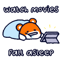 Sticker Falling Asleep Sticker