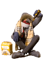 VincentandtheGrenadines drink beer winter drinking Sticker
