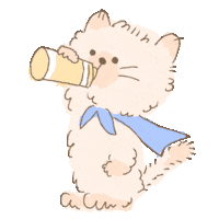 Cat Water Sticker by koimoffee