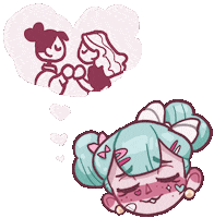 SpookBerry heart gay cute girl spookberry Sticker