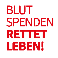 Lebensretter Missingtype Sticker by blutspendebayern