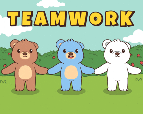 Work Together Teddy Bear GIF by BEARISH