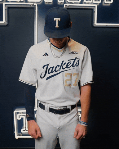 Georgia Tech Baseball GIF by Georgia Tech Yellow Jackets