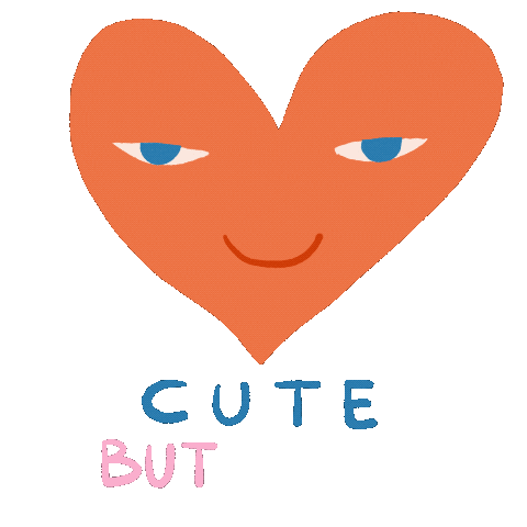 Fatomale giphyupload heart smile illustration Sticker