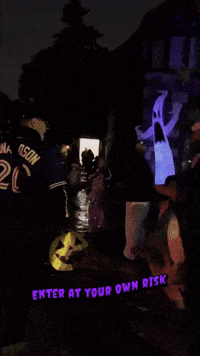 Enter At Your Own Risk Halloween GIF by Casol