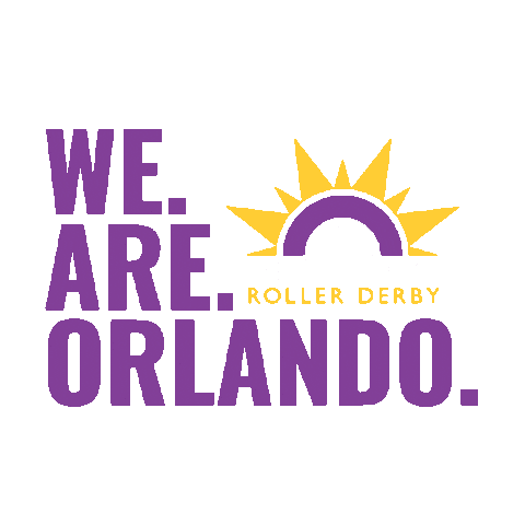 OrlandoRollerDerby ord orlandorollerderby weareorlando orlando roller derby Sticker
