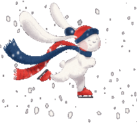 Figure Skating Christmas Sticker