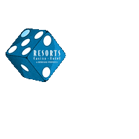 ResortsAC blue casino dice resorts Sticker