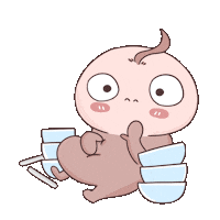 Hungry Eating Sticker