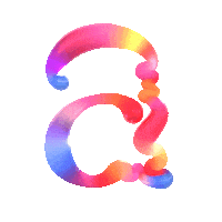 3D Alphabet Sticker