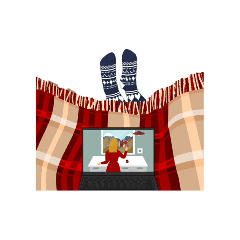 epssammie tv netflix cozy stayhome Sticker