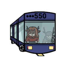 Bus Deer Sticker by Hacettepe University Department of Graphic Design