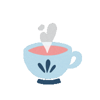 Rwinkle coffee tea cozy tea time Sticker