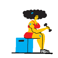 tired gym Sticker by thomas slater