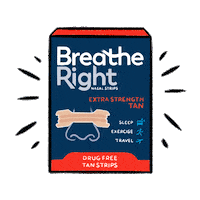 BreatheRightNasalStrips workout breathe nasal strips breathe right Sticker
