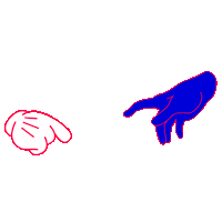 Hand Et Sticker by wearehalo