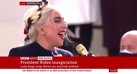 robinspoerl giphyupload lady gaga gaga inauguration GIF