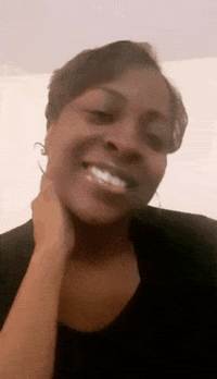 thepeoplescheerleader smile ok flirt flirty GIF