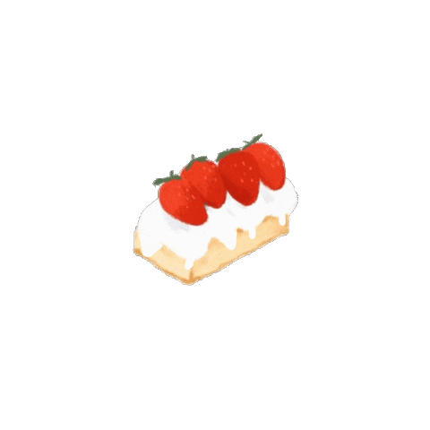 BAOXUANNN strawberry baoxuannn pound cake Sticker