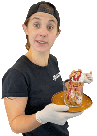 Ice Cream Sundae Sticker by foodbabyny