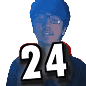 Twenty-Four Number Sticker