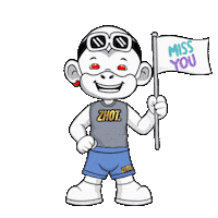 Miss You Smile Sticker by Zhot