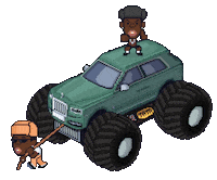 Tyler The Creator Pixel Sticker by Ali Graham