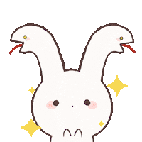 chimera_abyss kawaii rabbit doodle snake Sticker