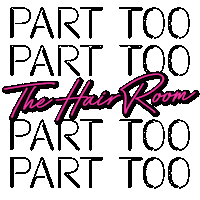 thehairroomjc retro 90s neon salon Sticker
