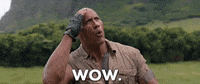 The Rock Wow GIF by Jumanji: The Next Level