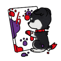 Dog Puppy Sticker by Hacettepe University Department of Graphic Design