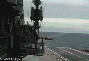 landing aircraft carrier GIF by Cheezburger