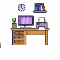 Tired Work Day GIF