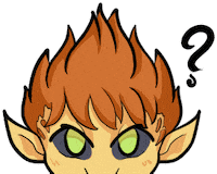zCero0 yellow orange dnd oc Sticker