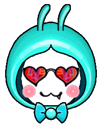 Heart Face Sticker by yu-san