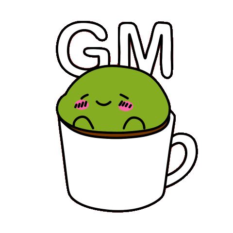 Good Morning Coffee Sticker by Kibbi