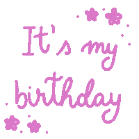 Happy Birthday Pink Sticker