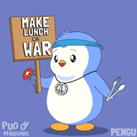 War Penguin GIF by Pudgy Penguins