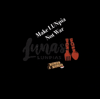 LunasLunpias make lunpia not war GIF