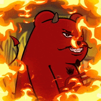 Going To Hell Halloween GIF by SuperRareBears