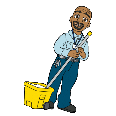 Mr Johnson Janitor Sticker by ABC Network