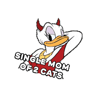 Donald Duck Cat Sticker by FERRY