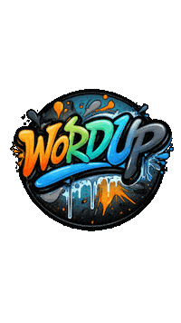Word Up Sticker by Jason Earls