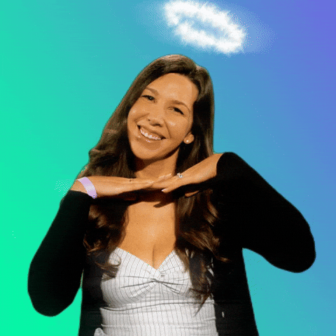 Angel Im Innocent GIF by GIPHY IRL