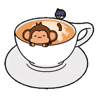 Relaxed Cup Of Coffee Sticker by Chimpers
