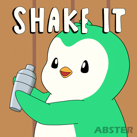 Shake It Penguin GIF by Abster