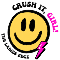 Happy Yellow Smiley Sticker by The Ladies Edge